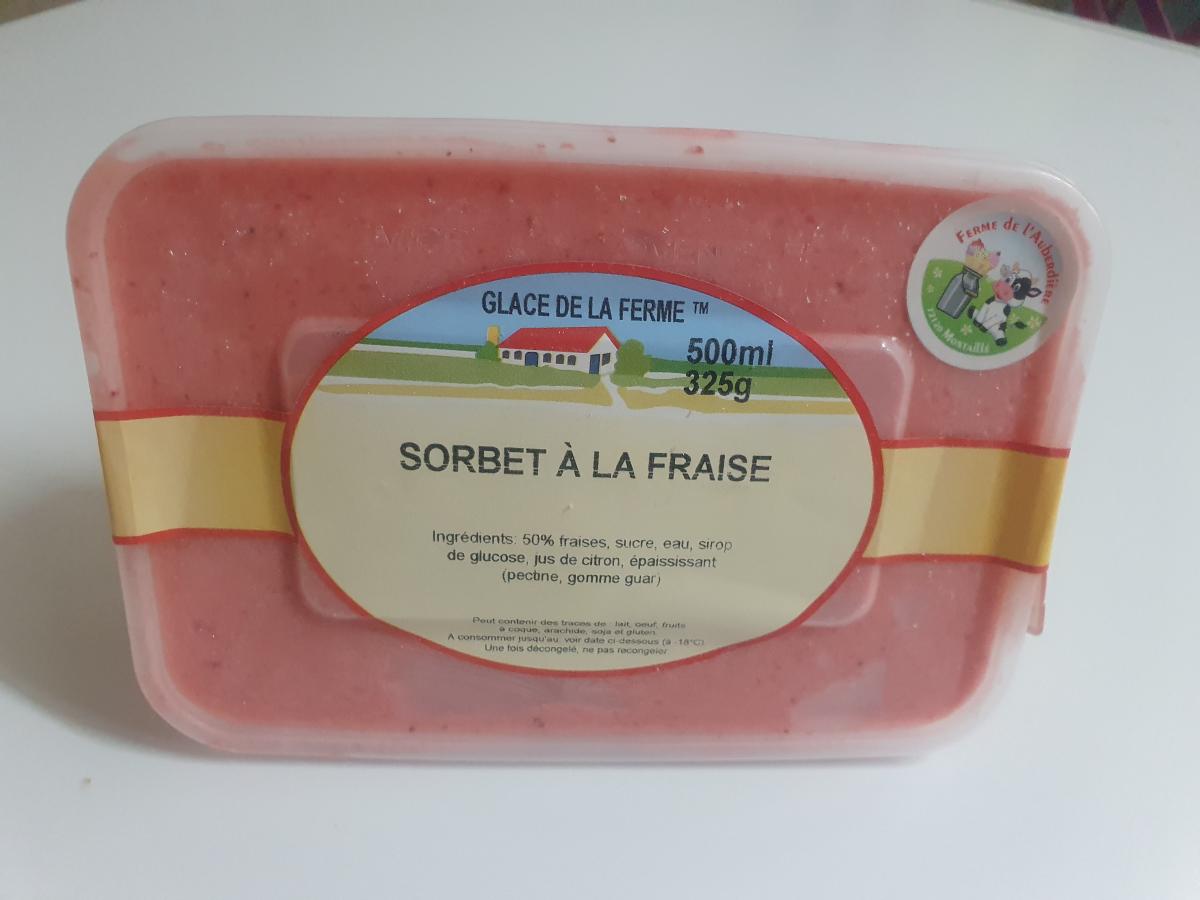 Sorbets fabriqués à la Ferme de l'Auberdière à Montaillé (Sarthe)